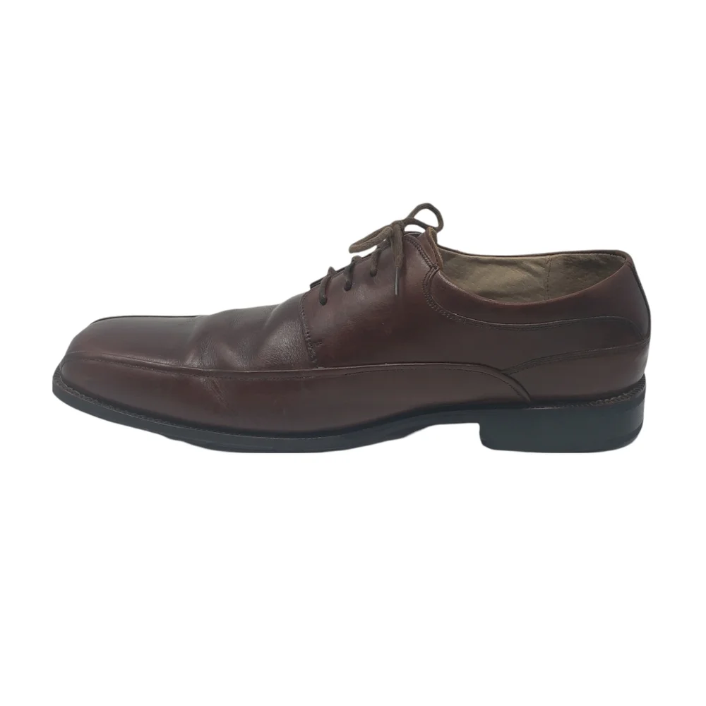 Florsheim Brown Leather Oxfords‎ Size 12 D Lace Up Square Toe